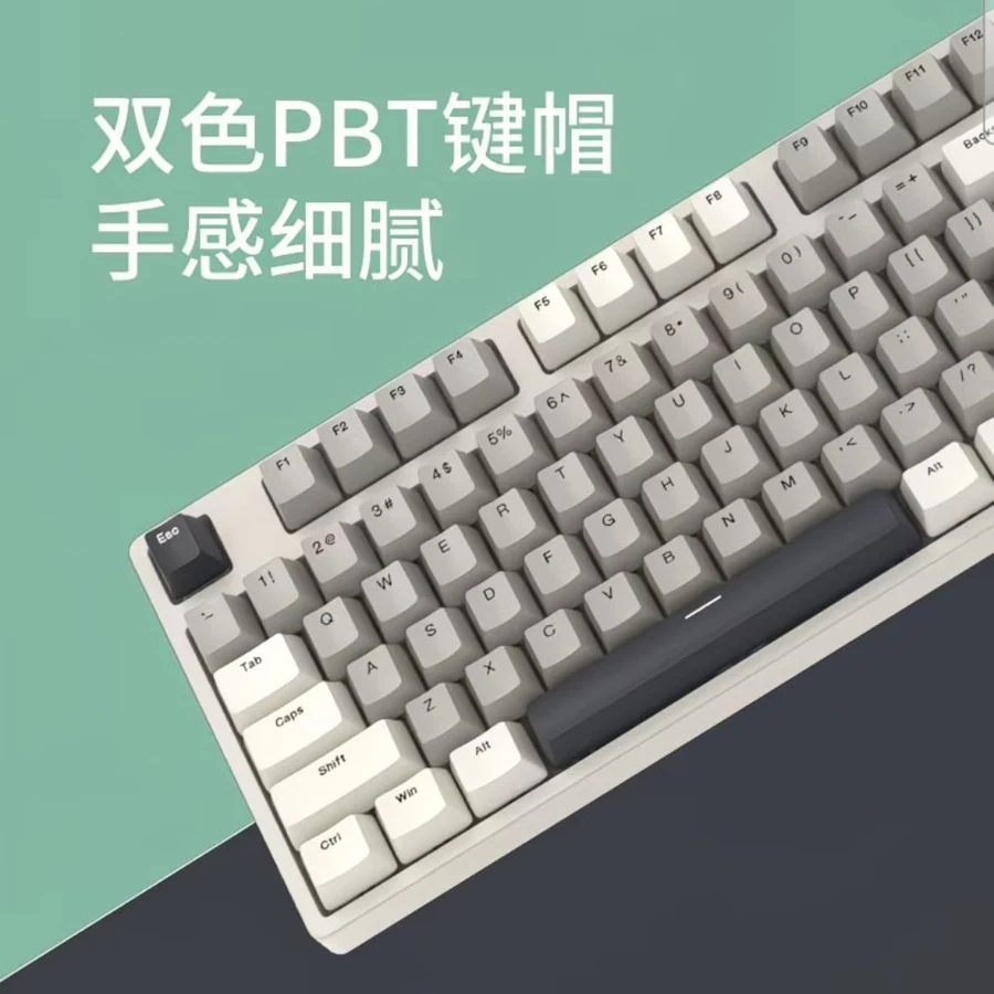 ikbc Z108 Deep Space Gray 108-Key Mechanical Keyboard - Wired/Wireless with Red Switches