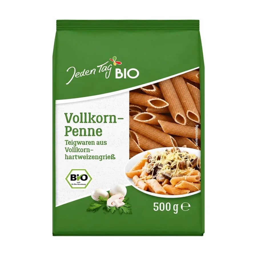 Jeden Tag Organic Wholegrain Penne - 500g