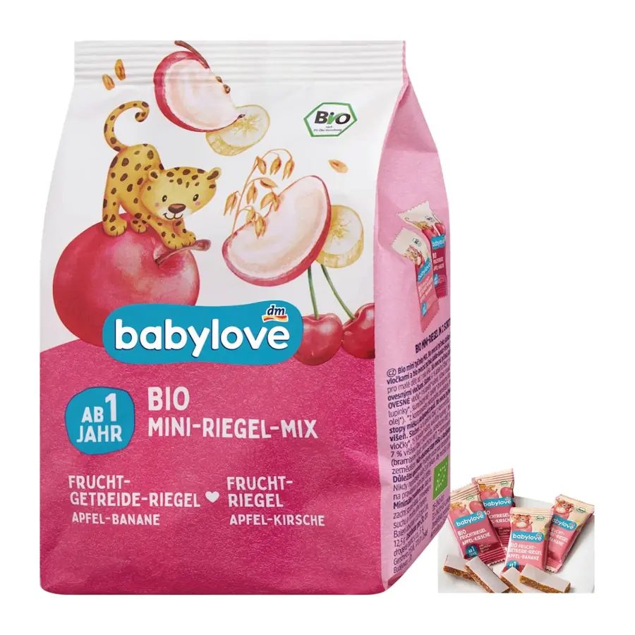 BabyLove Organic Mini Fruit Cereal Bar Mix 8 pcs for Age 1+