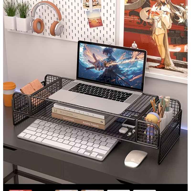 Desktop Monitor Riser With Storage