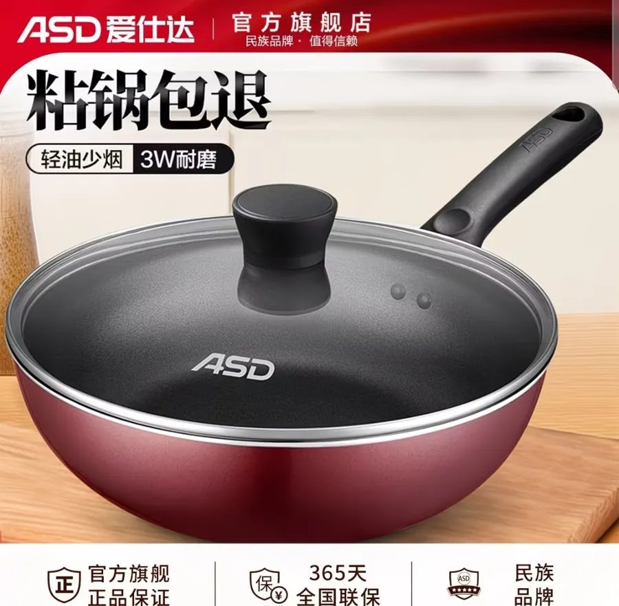 Non-Stick Flat-Bottom Frying Pan for Induction & Gas Stoves