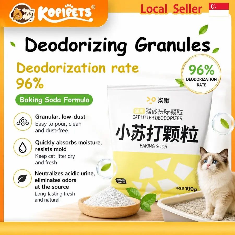 Kopipets Cat Litter Deodorizer Powder Baking Soda 100g