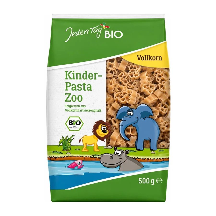 Jeden Tag Organic Kids Pasta Zoo Wholegrain - 500g