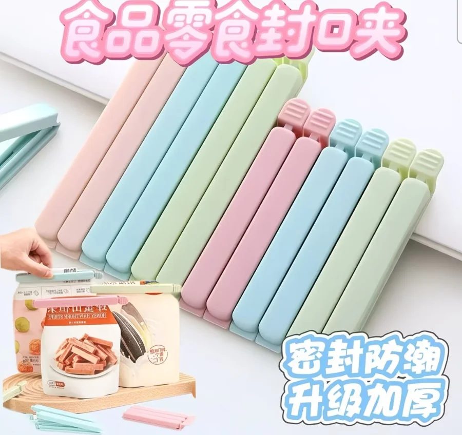 Plastic Food Bag Sealing Clip Set