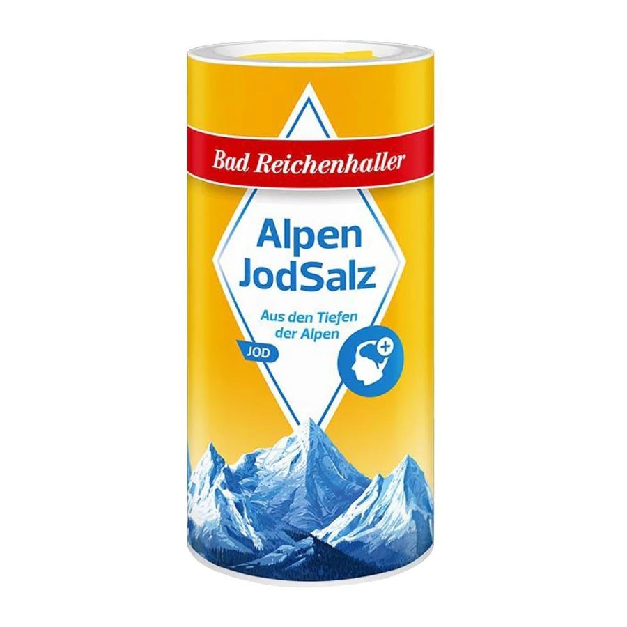 Bad Reichenhaller Alpine Iodized Salt - 500g Shaker