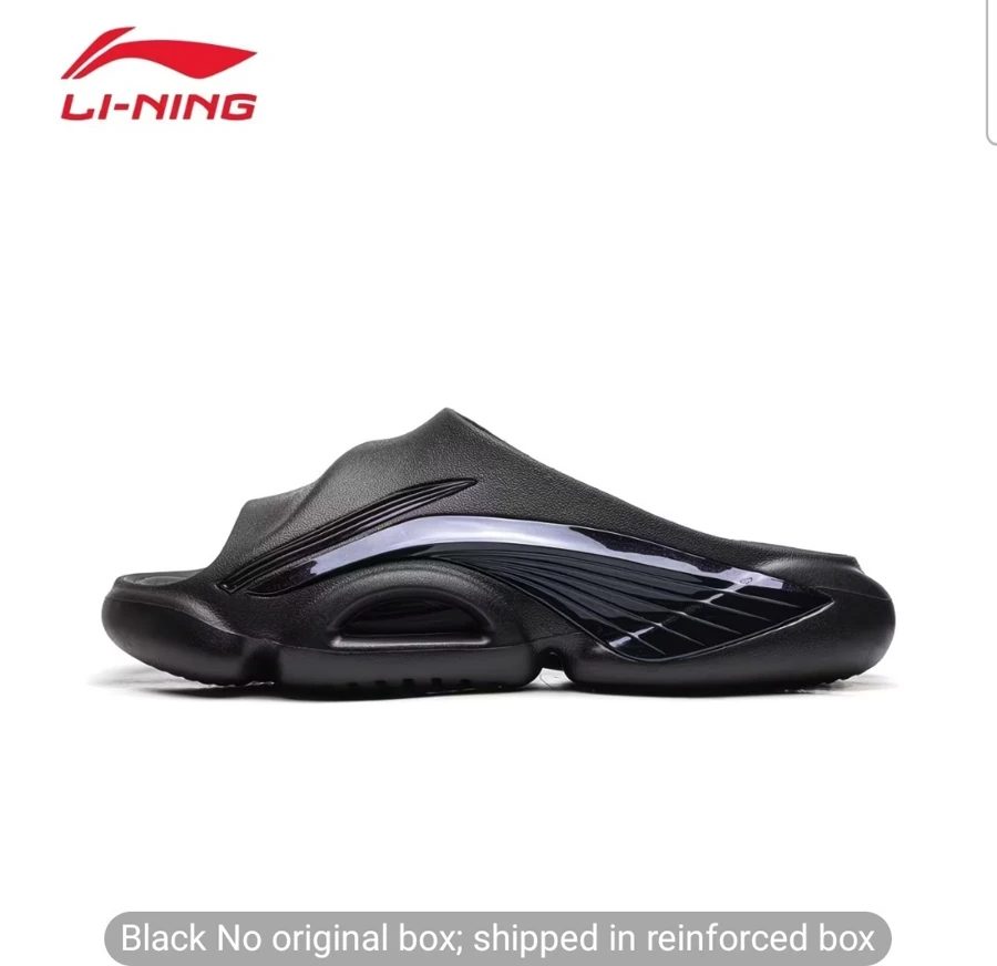 Li-Ning BADFIVE SLIDE Basketball Sandals ABTW001 - Men's Black