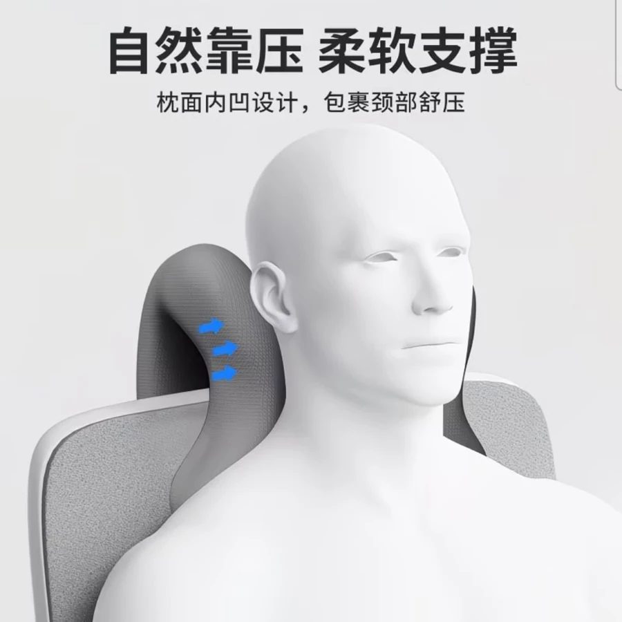 Lumbar Support Cushion with Neck Pillow Set, Coccyx Pain Relief Chair Backrest for Office