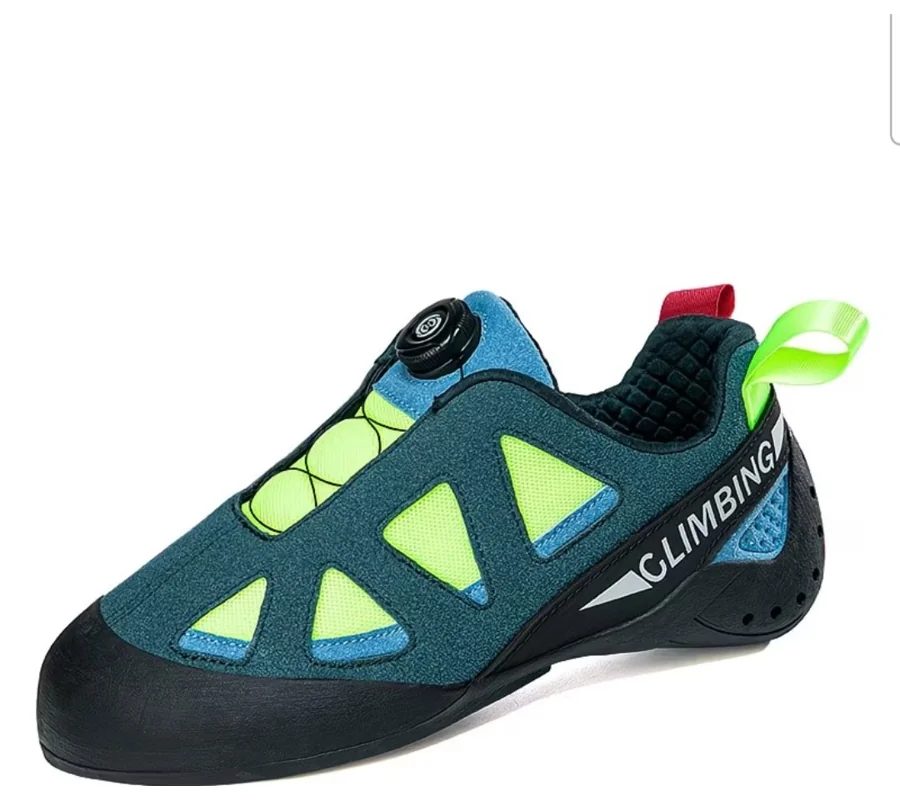 2025 Lightweight Rotating Button Rock Climbing Shoes - Breathable Non-Slip Mountaineering Footwear