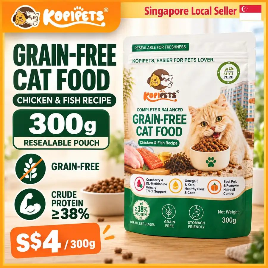 Kopipets Cat Food Chicken & Fish 38% Protein 300g