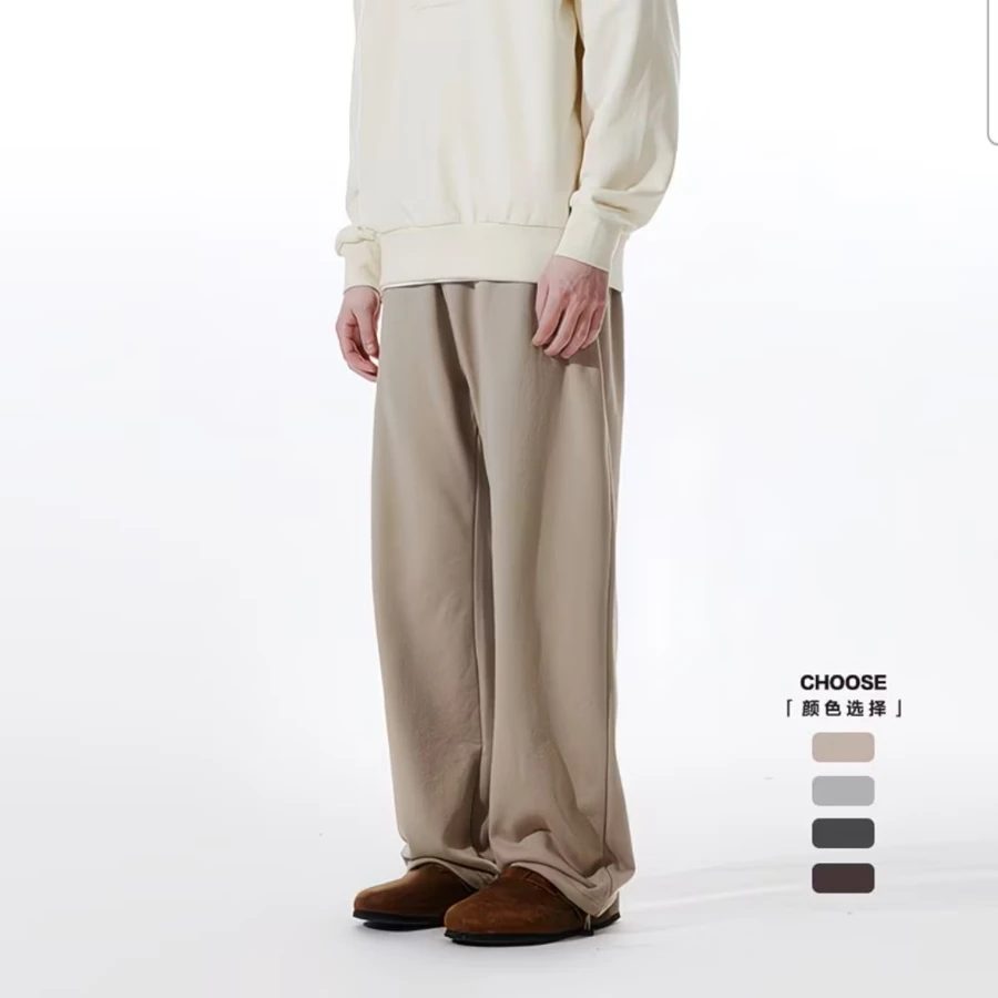 360g 32-ply Terry-Lined Knit Sweatshirt & Pants Set - American Style