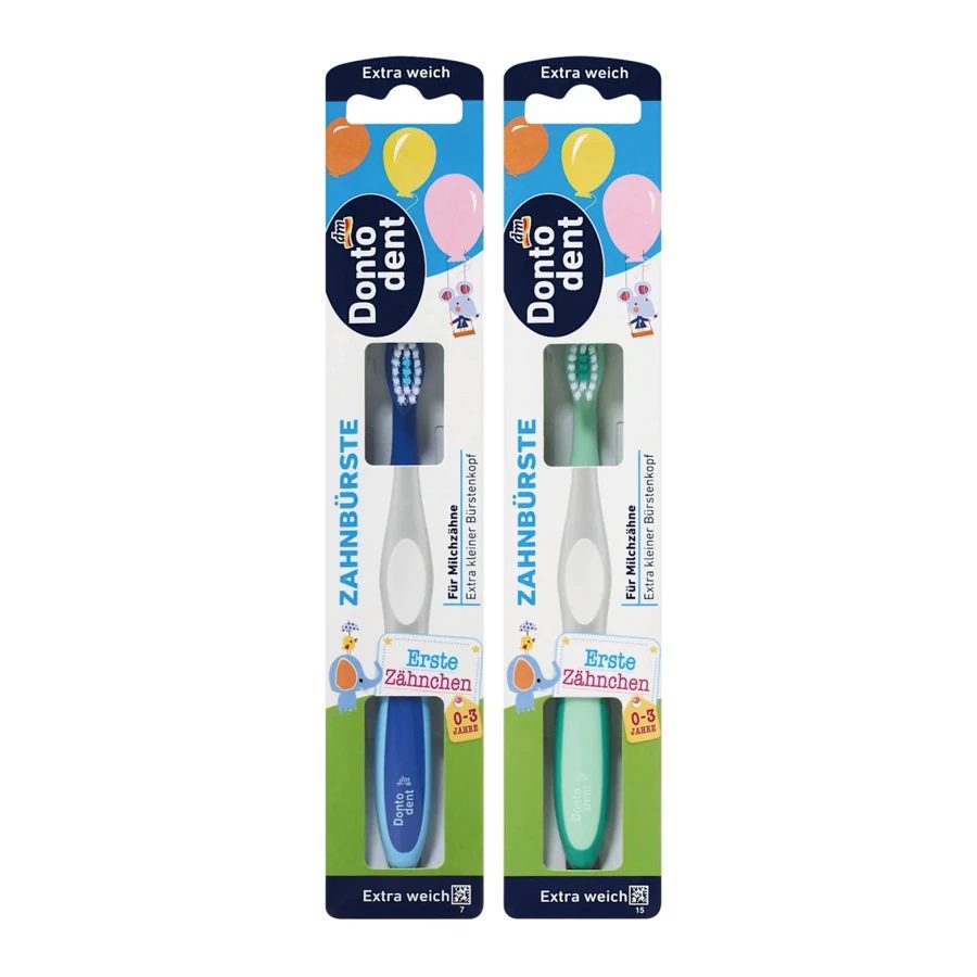DONTODENT Boy Toothbrush Ages 0-3 - 2Pcs