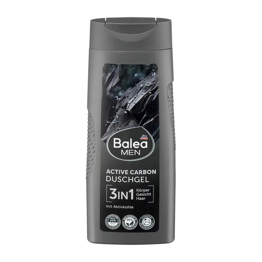 Balea MEN Active Carbon 3in1 Body Wash - 300ml