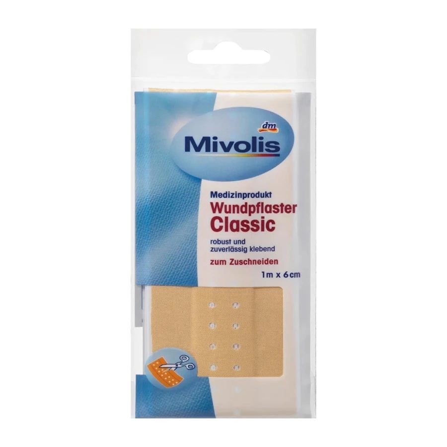 Mivolis Classic Wound Plaster Roll - 1m × 6cm