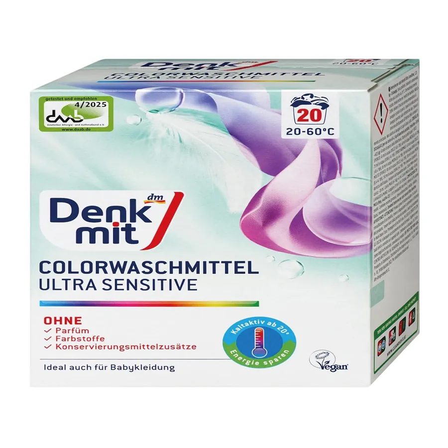 Denkmit Ultra Sensitive Color Laundry Detergent Powder 20 WL