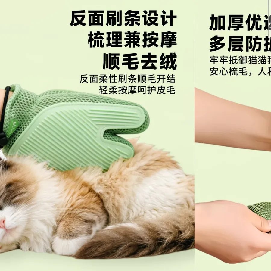 Washable Pet Hair Removal Glove