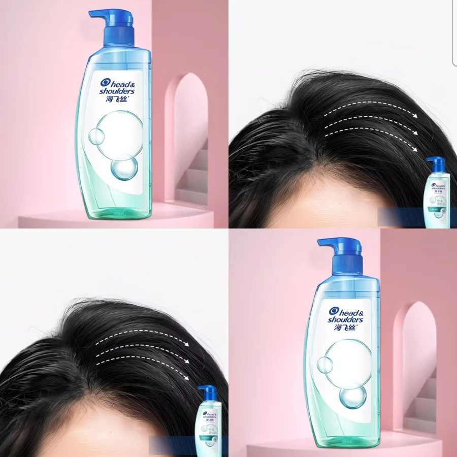 Head & Shoulders Anti-Dandruff Shampoo 670g x 2 Bottles - Oil Control & Volumizing