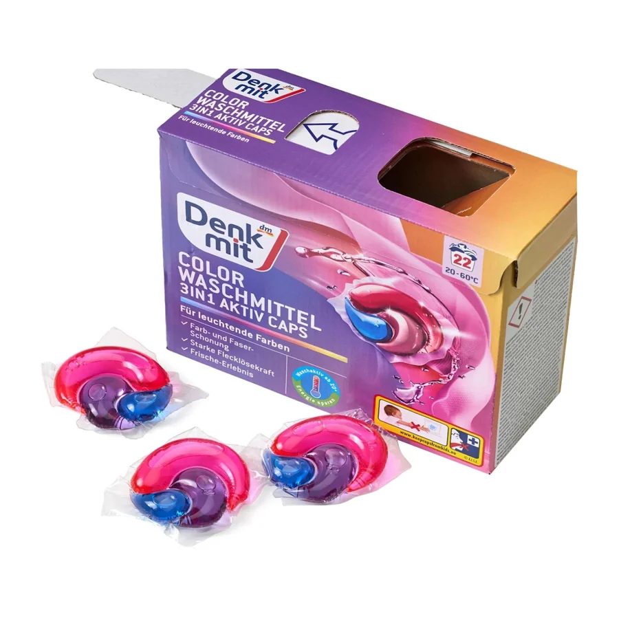 Denkmit Color Laundry Detergent 3in1 Active Caps 22WL