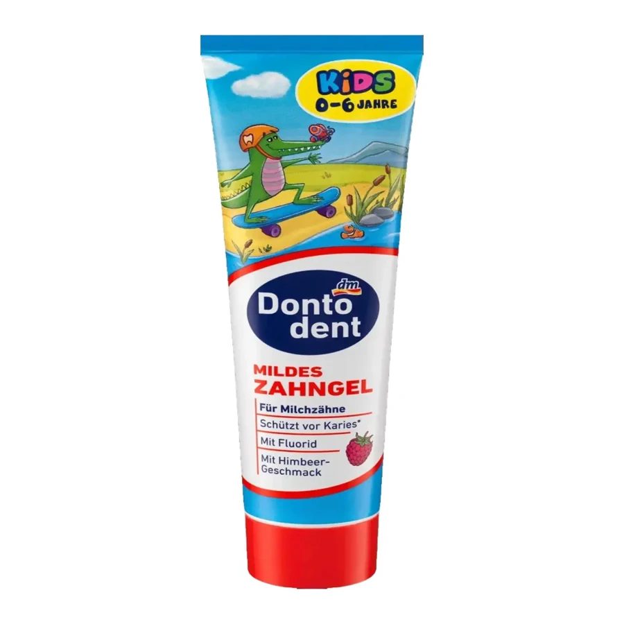 DONTODENT Kids Toothpaste Gel with Fluoride - 0-6 Years, 100ml