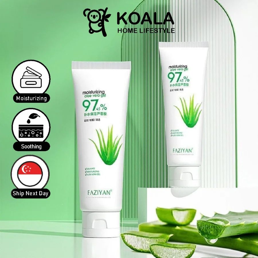 Koala Home 97 %Aloe Vera Gel / Soothing & Moisture Gel 300g / Acne & Blackhead Removal, Restores Delicate Skin
