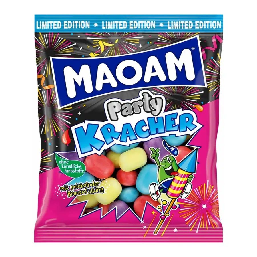 MAOAM Party Kracher Chewy Candy with Fizzy Filling - 200g