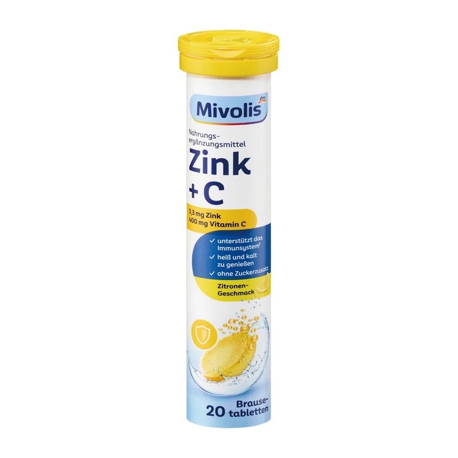 Mivolis Zinc + Vitamin C Effervescent Tablets - 20pcs
