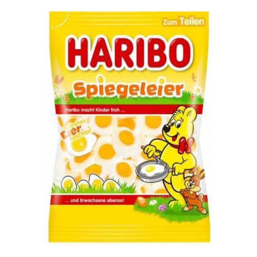 HARIBO Fried Eggs Fruit Gummy & Foam Candy - 175g