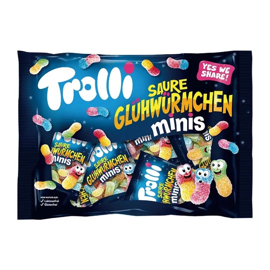 Trolli Sour Fireflies Gummy - 10 Mini Packs, 200g