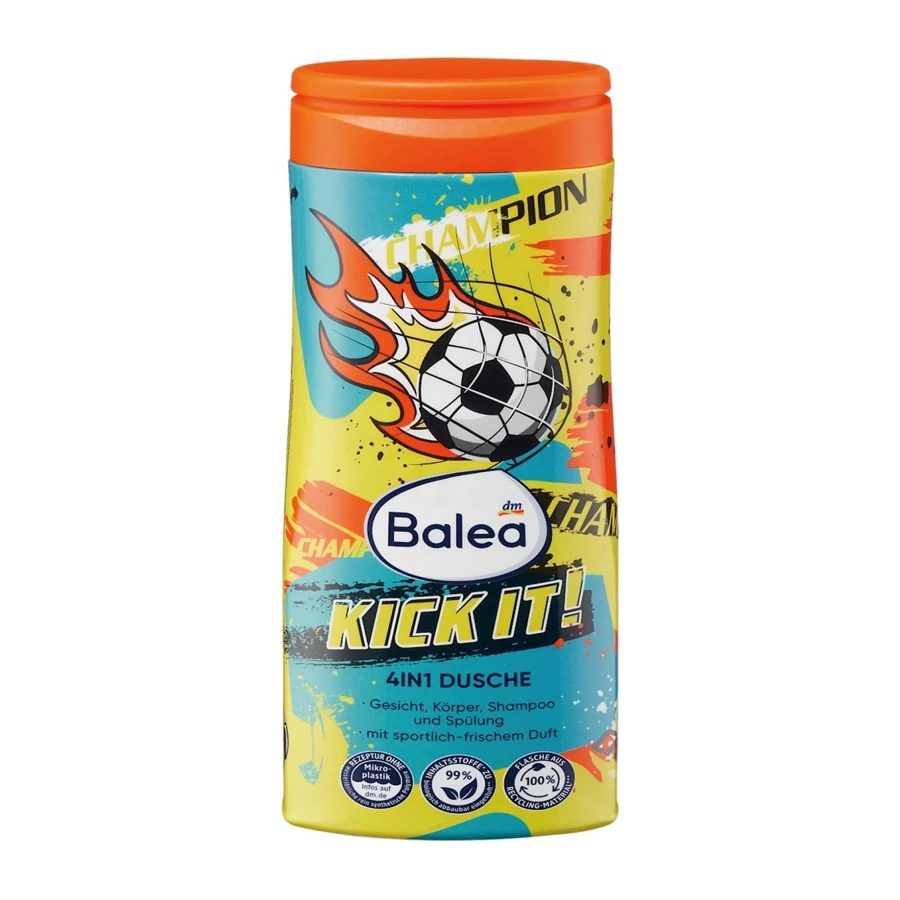 Balea Kids Sport 4in1 Face, Body, Shampoo & Conditioner - 300ml
