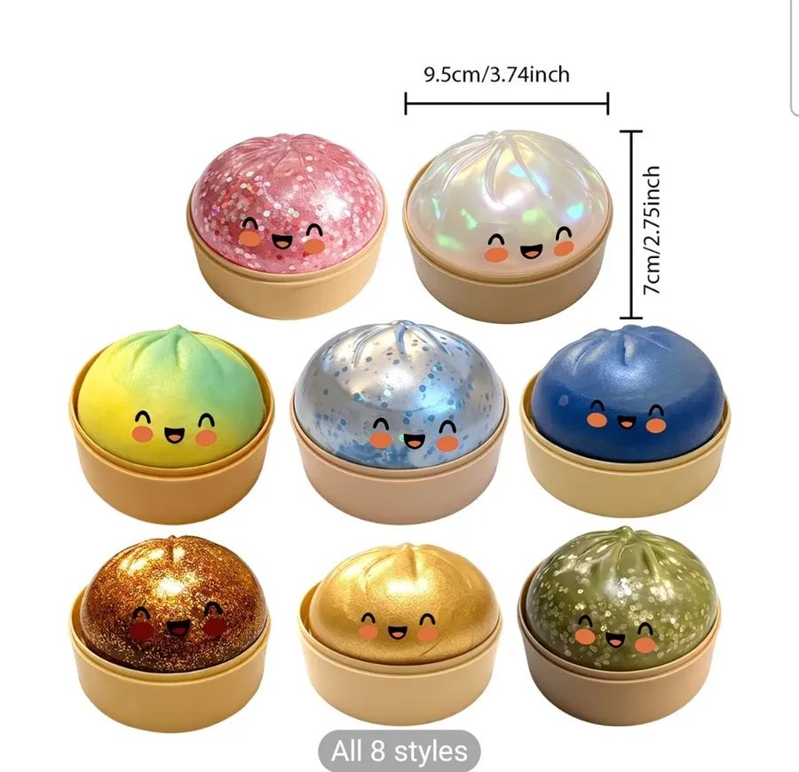 Realistic Bun-Shaped Stress Relief Toy, Cute Office Desk Decoration