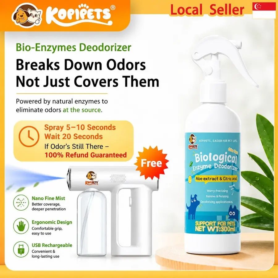 Kopipets Pet Enzyme Deodorizer Spray 300ML | 2L Set