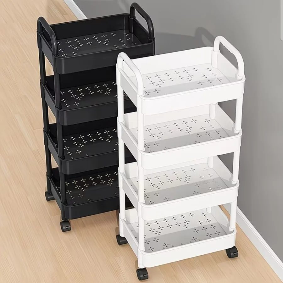 Multi-Tier Mobile Storage Cart - Kitchen, Bathroom, Bedroom