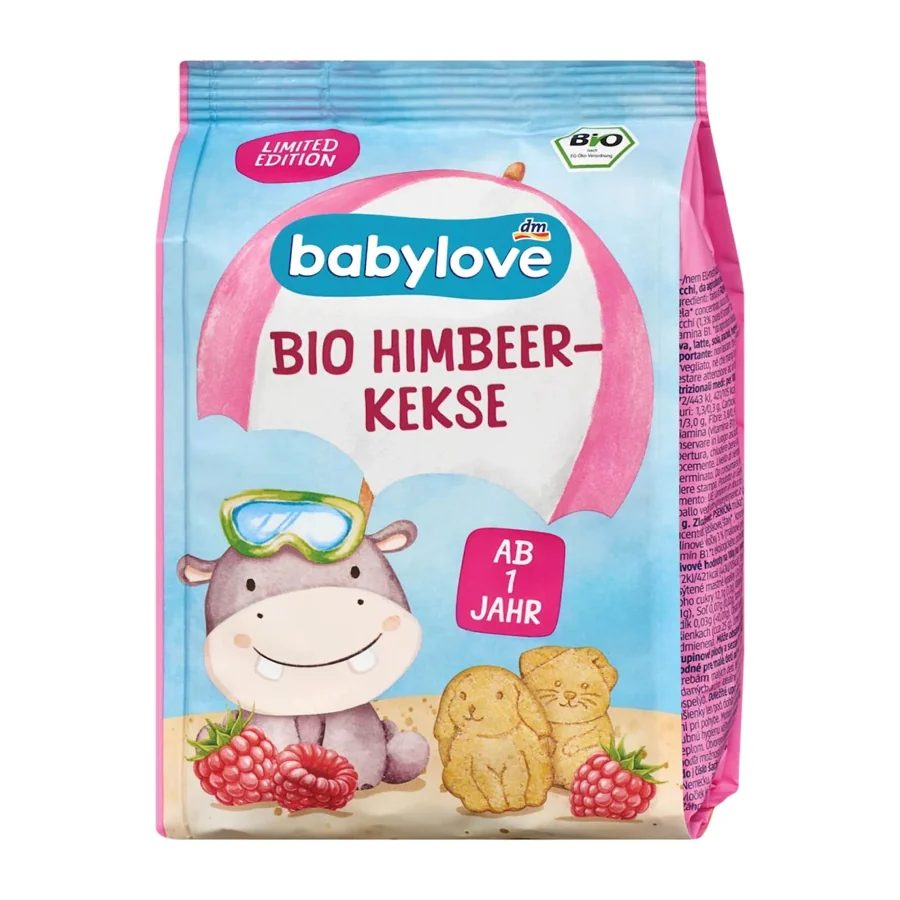 BabyLove Organic Raspberry Biscuits for Age 1+ 125g