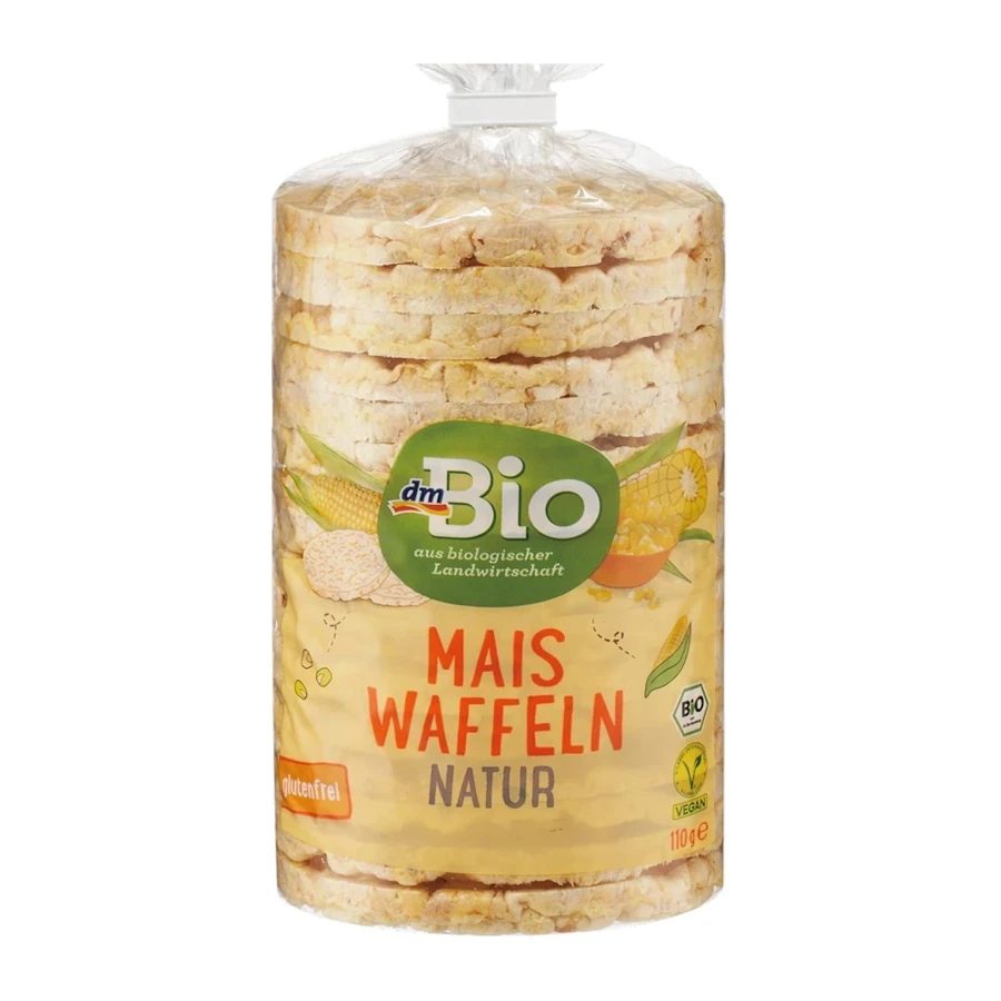 dmBio Organic Natural Corn Cakes - No Added Salt, 110g