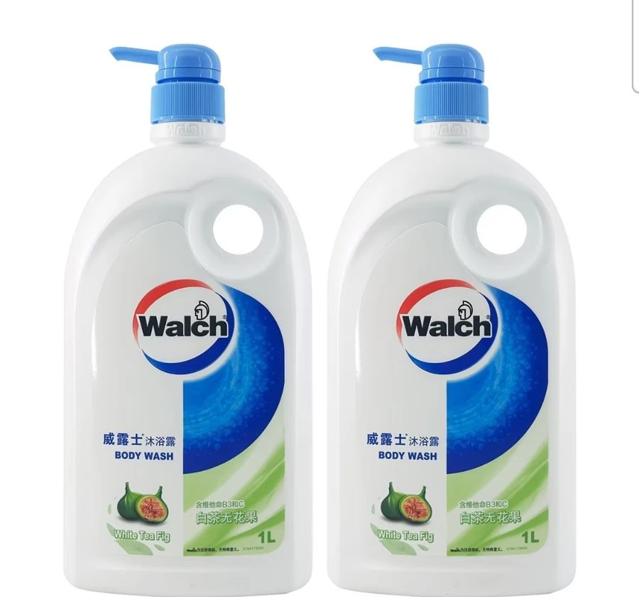 Walch White Tea & Fig Moisturizing Shower Gel, 1L x 2 Bottles