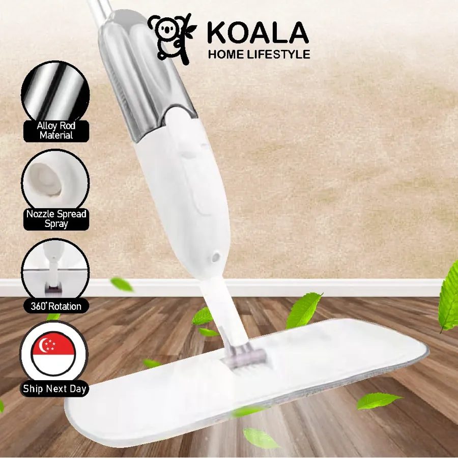 Koala Home Spray Mop/Water Spray Mopping/Dry & Wet Multipurpose/360° Rotating Head with Removable Cloth