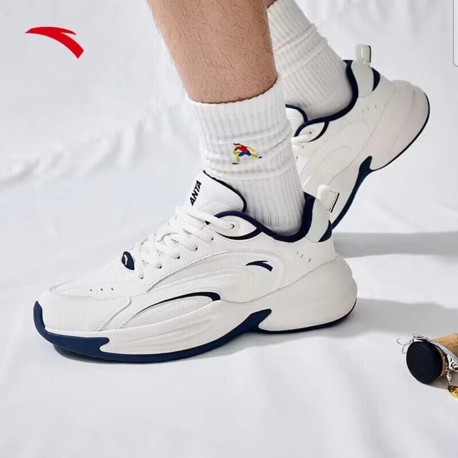 ANTA Men's Summer Waterproof Running Shoes - Shock-Absorbing Soft-Soled Sneakers