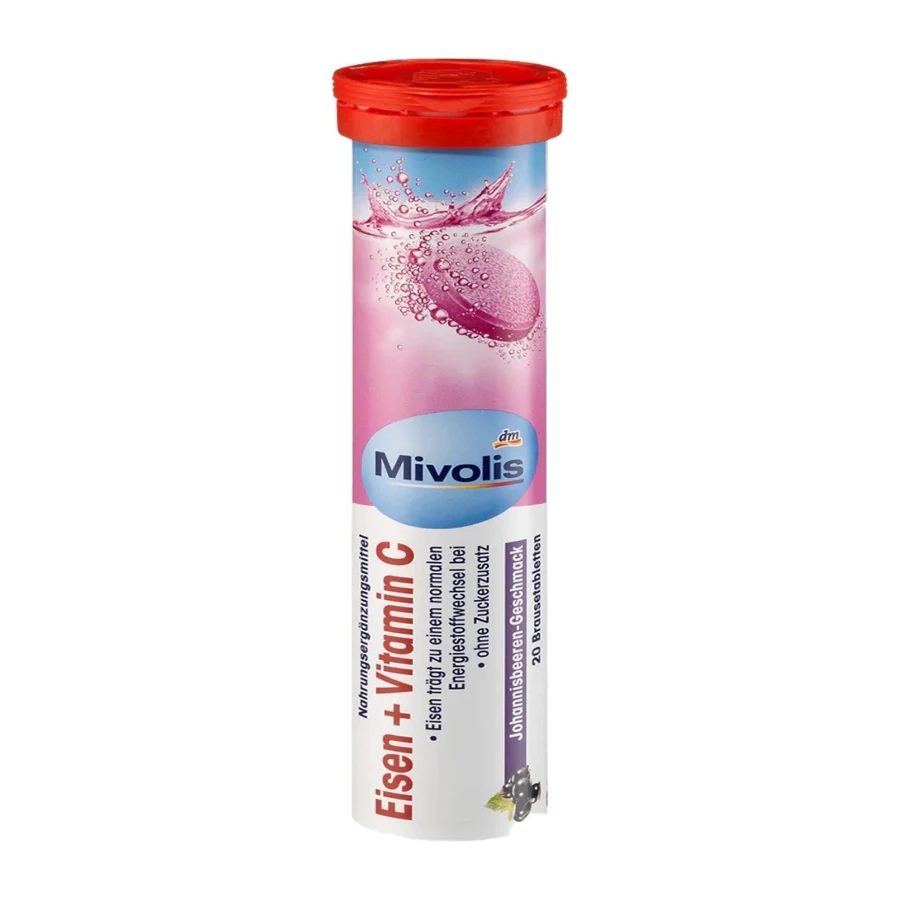 Mivolis Iron + Vitamin C Effervescent Tablets - 20pcs